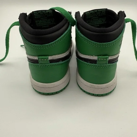 Jordan Kids Sneakers Black, White, and Green - Picture 13 of 15